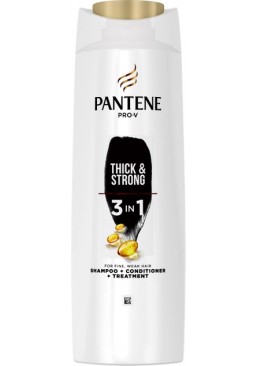 Шампунь, бальзам-ополаскиватель и интенсивный уход Pantene Pro-V 3в1 Густые и крепкие, 360 мл
