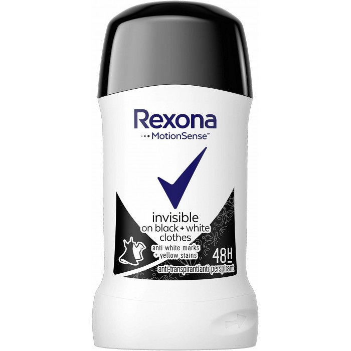 Антиперспирант Rexona женский Invisible on Вlack + White, 40 мл - 