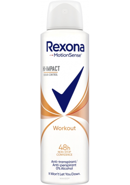 Дезодорант-антиперспирант Rexona Workout Hi-Impact, 150 мл
