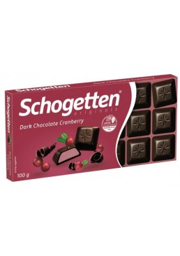 Шоколад чорний Schogetten з журавлиною, 100 г