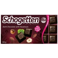 Шоколад Schogetten Dark Chocolate hazelnuts, 100 г