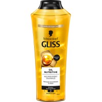 Шампунь Gliss Kur Oil Nutritive для сухого, пошкодженого волосся з посіченими кінчиками, 400 мл 