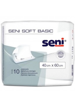Одноразовые пеленки Seni Soft Basic 40х60 см, 10 шт