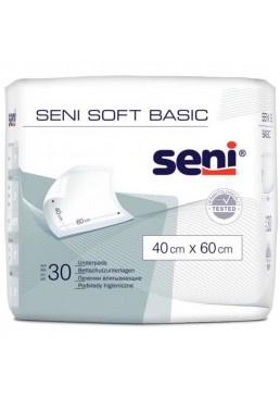 Одноразовые пеленки Seni Soft Basic 40х60 см, 30 шт
