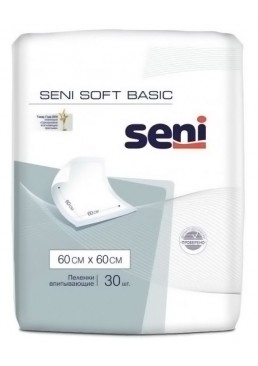 Одноразовые пеленки Seni Soft Basic 60х60 см, 30 шт