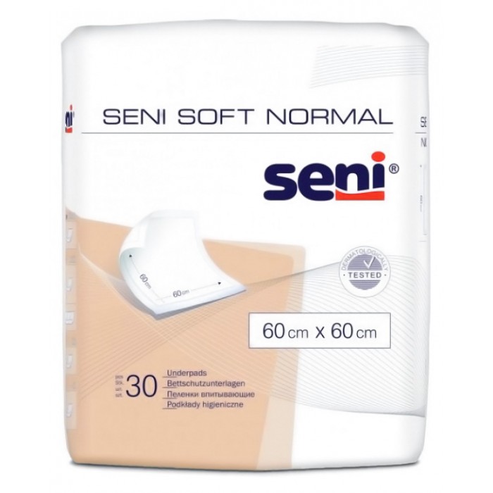 Одноразові пелюшки Seni Soft Normal 60х60 см, 30 шт - 