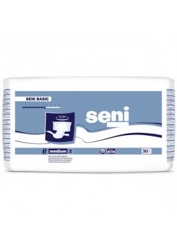 Подгузники для взрослых Seni Basic, размер Medium (75-110 см), 5.5 капель, 30 шт