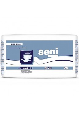 Подгузники для взрослых Seni Basic, размер Small (55-80 см), 5.5 капель, 30 шт