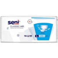 Підгузки для дорослих Seni Classic Air, розмір Large (100-150 см), 6 крапель, 30 шт