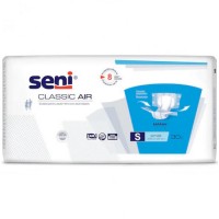 Подгузники для взрослых Seni Classic Air, размер Small (55-80 см), 6 капель, 30 шт