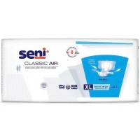 Подгузники для взрослых Seni Classic Air, размер Extra Large (130-170 см), 6 капель, 30 шт