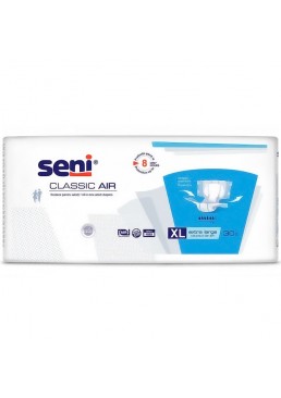 Подгузники для взрослых Seni Classic Air, размер Extra Large (130-170 см), 6 капель, 30 шт