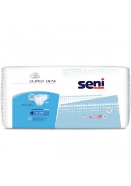 Подгузники для взрослых Seni Super, размер Small (55-80 см), 6 капель, 30 шт