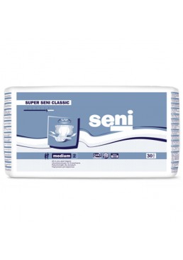 Підгузки для дорослих Super Seni Classic, розмір Medium (75-110 см), 5.5 крапель, 30 шт