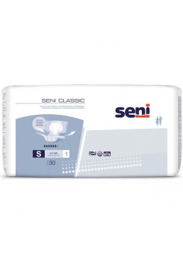 Підгузки для дорослих Seni Classic, розмір Small (55-80 см), 6 крапель, 30 шт