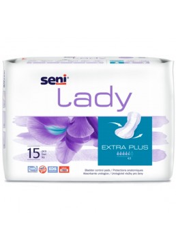 Урологічні прокладки Seni Lady, розмір Extra Plus, 4.5 краплі, 15 шт
