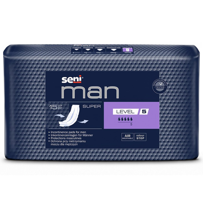 Урологічні прокладки Seni Man Super, розмір Level 5, 15 шт - 