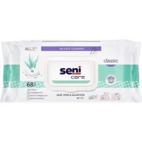Вологі серветки для догляду за шкірою Seni Care Classic, 68 шт