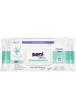 Влажные салфетки по уходу за кожей Seni Care Classic, 68 шт
