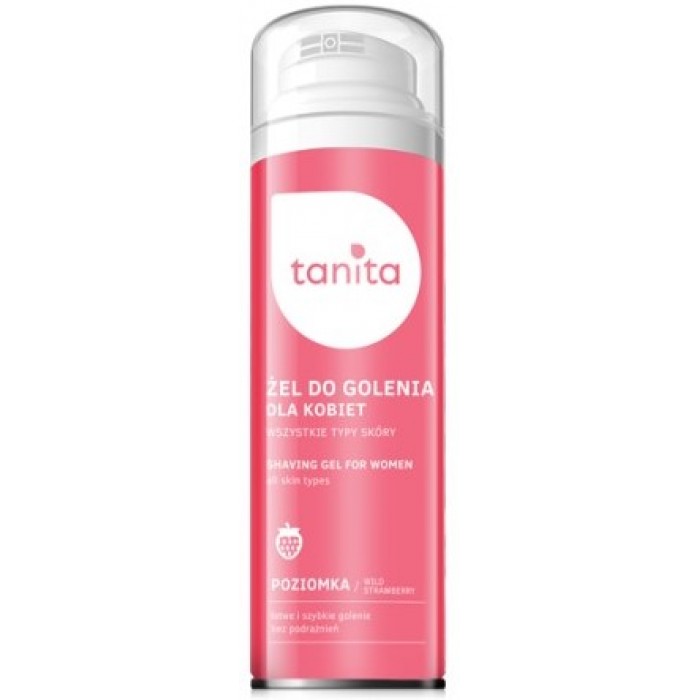 Гель для бритья с экстрактом клубники Tanita Body Care Shave Gel For Woman Strawberry, 200 мл - 