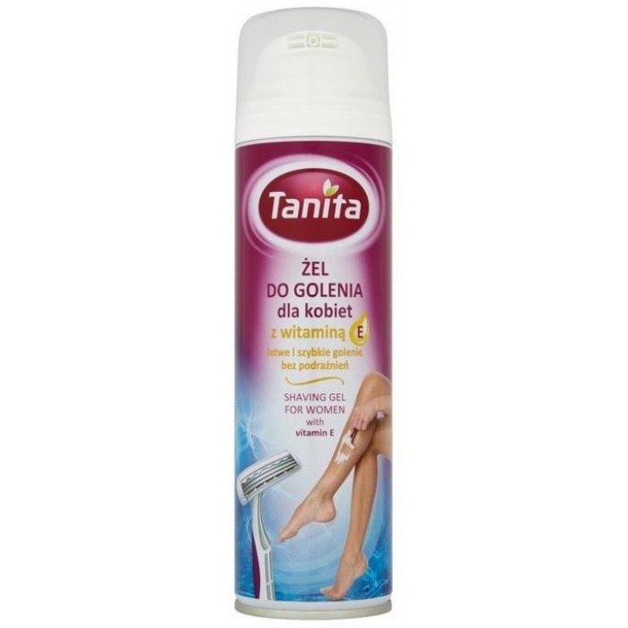 Гель для гоління з вітаміном Е Tanita Body Care Shave Gel For Woman, 200 мл - 