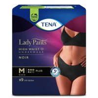 Урологические трусы Tena Lady Pants Plus Black, размер M, 5.5 капель, 9 шт. 