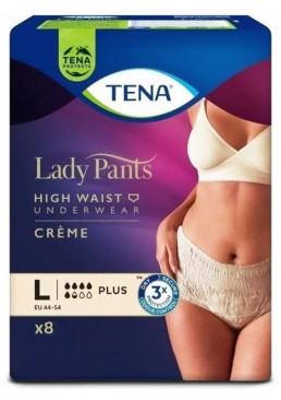 Урологические трусы Tena Lady Pants Plus Creme, размер L , 5.5 капель, 8 шт.