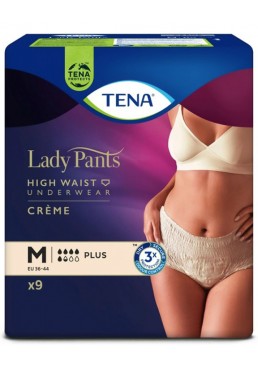 Урологические трусы Tena Lady Pants Plus Creme, размер M , 5.5 капель, 9 шт.