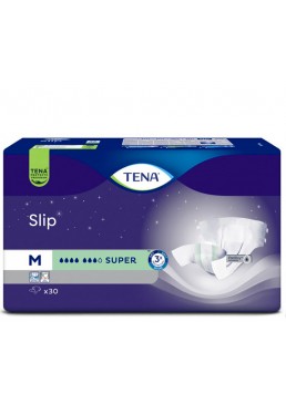 Подгузники для взрослых TENA Slip Super, размер M ( 92-144 см), 7 капель, 30 шт.