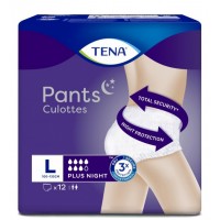 Нічні урологічні труси-підгузки для дорослих Tena Pants Plus Night, розмір L (100–135 см), 7 крапель, 12 шт.