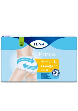 Урологические трусы-подгузники для взрослых Tena Pants Normal, размер L (100–135 см), 5.5 капель, 30 шт.