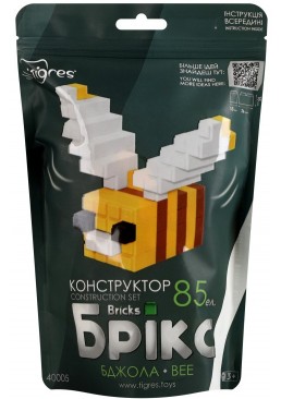 Конструктор для дітей від 3 років Tigres Бджола Брікс №40005, 85 ел