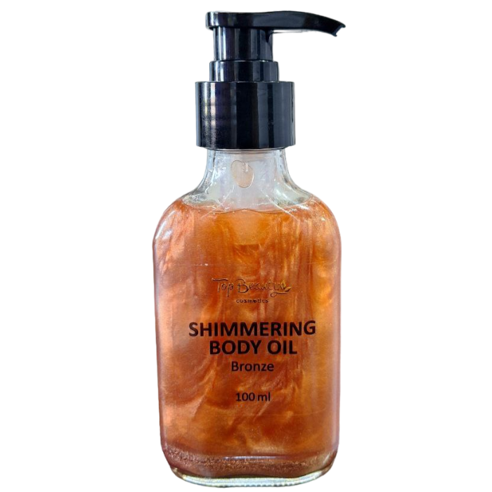 Мерцающее масло для тела Top Beauty Shimmering Body Oil Bronze, 100 мл - 