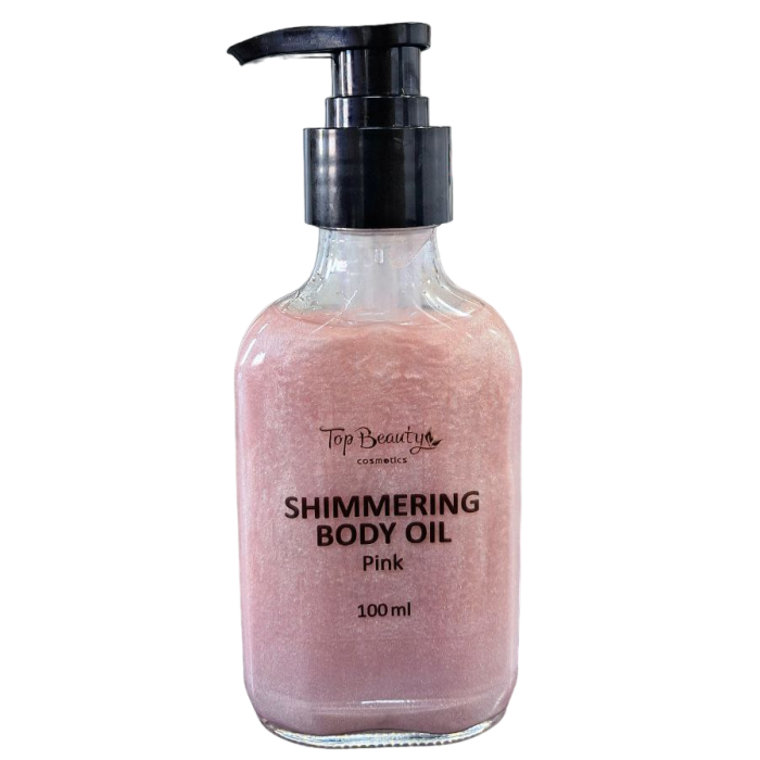 Мерехтливе масло для тіла Top Beauty Shimmering Body Oil Pink, 100 мл - 
