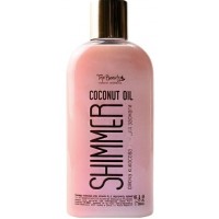 Кокосова олія для засмаги Top Beauty Shimmer Coconut Oil Rose із шимером, 200 мл