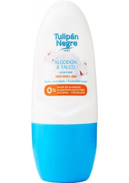 Дезодорант кульковий Tulipan Negro Бавовна та тальк, 50 мл