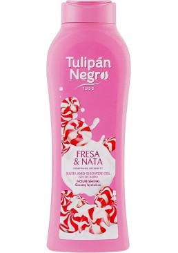 Гель для душу Tulipan Negro Полуничний крем, 650 мл