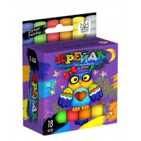 Крейда для малювання на асфальті Danko Toys MEL-02-04U, 18 штук 