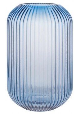 Ваза стеклянная Azure blue глубокий синий 420-139, 28 см