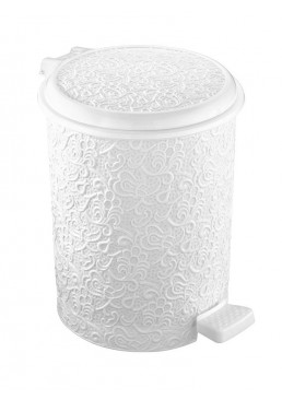 Ведро для мусора Elif Plastic Ажур з педаллю, 5 л