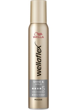 Мус для волосся Wellaflex Блиск і фіксація Суперсильна фіксація, 200 мл
