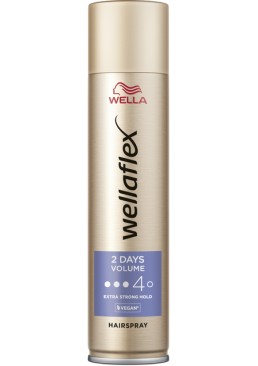 Лак для волос Wella Wellaflex 2 Days Volume 4 Extra Strong Hold, 250 мл