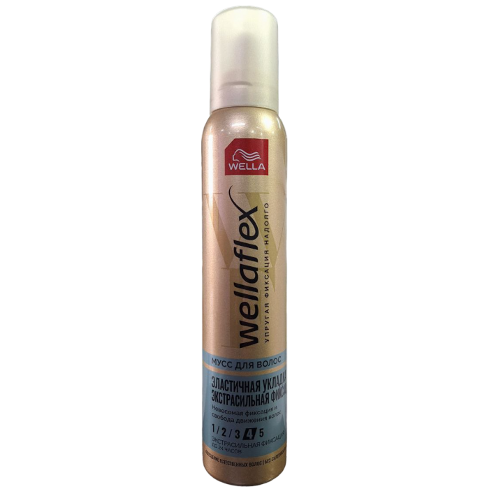 Мус для волосся Wella Wellaflex екстрасильної фіксація, 200 мл - 