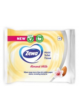 Вологий туалетний папір Zewa Almond Milk, 42 шт