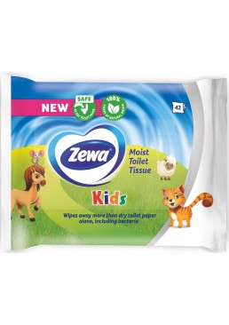 Волога туалетний папір Zewa Kids Moist, 42 шт