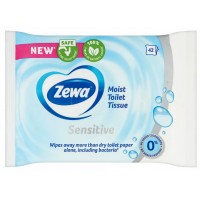 Влажная туалетная бумага Zewa Sensitive, 42 шт