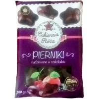 Пряники Cukiernia Roza Pierniki w czekoladzie з фруктовою начинкою, 200 г