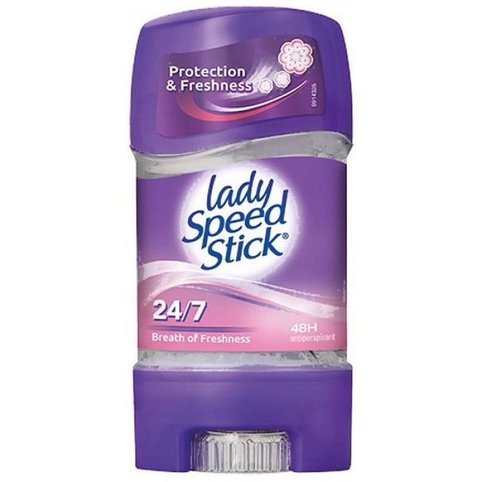 Гелевий дезодорант-антиперспірант Lady Speed Stick Breath of Freshness, 65 г - 