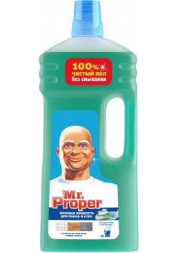 Моющая жидкость для полов и стен Mr. Proper Горный ручей и прохлада, 1.5 л