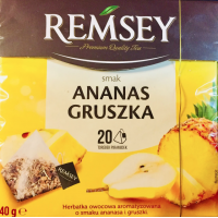 Чай фруктовий REMSEY зі смаком ананаса і груші, 20 пакетиків